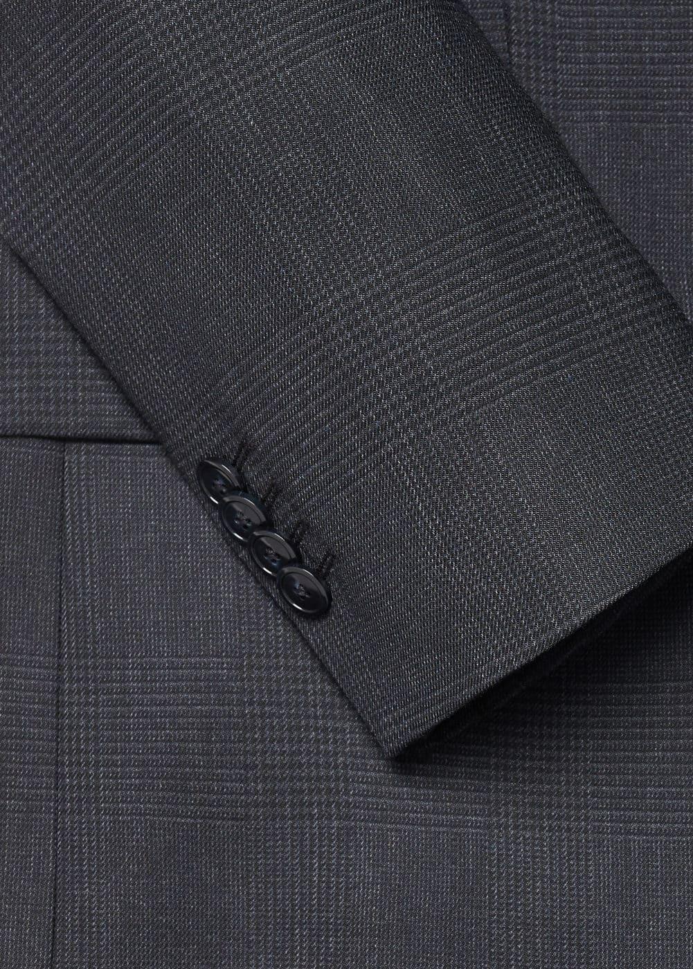 MANGO MAN - Slim-fit check wool suit blazer greyMen Product Image