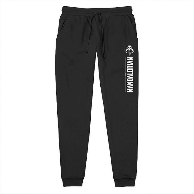 Mens Star Wars Mandalorian Classic Logo Jogger Pajama Pants Product Image