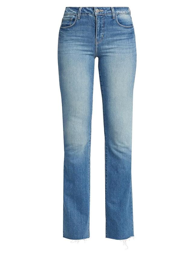 Womens Ruth Stretch High-Rise Straight-Leg Jeans Product Image