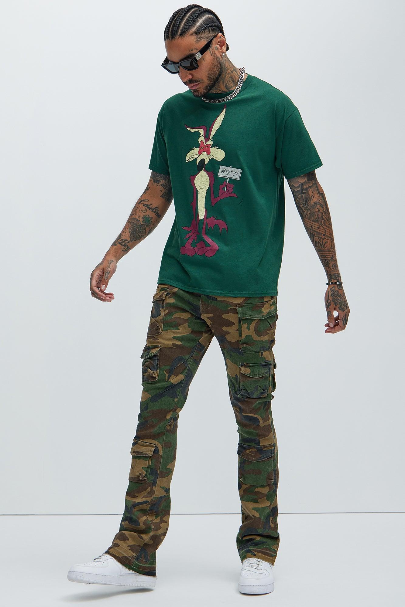 On Repeat Skinny Flare Cargo Pants - Camouflage Product Image