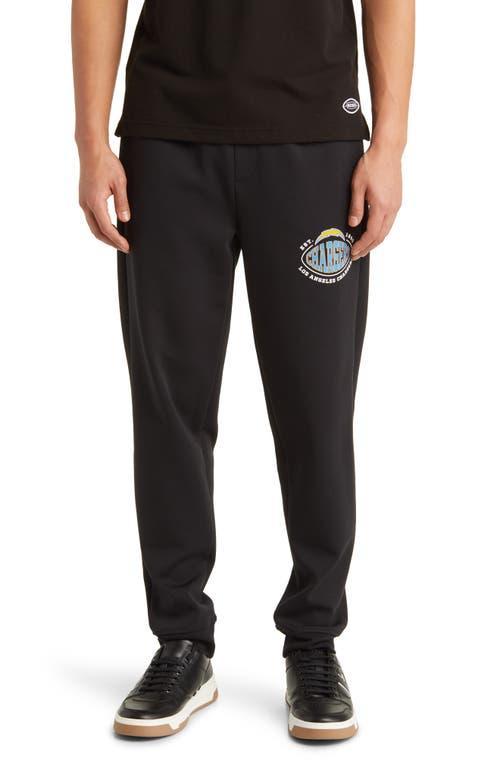 Mens BOSS x NFL Cotton-Blend Tracksuit Bottoms With Collaborative Branding Product Image