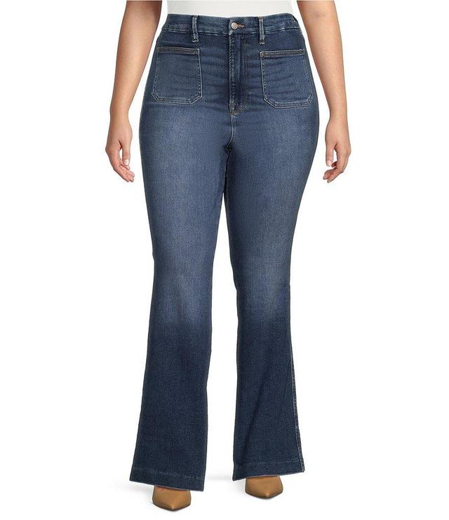 Good American Plus Size Good Curve Patch Pocket Bootcut Jeans Product Image