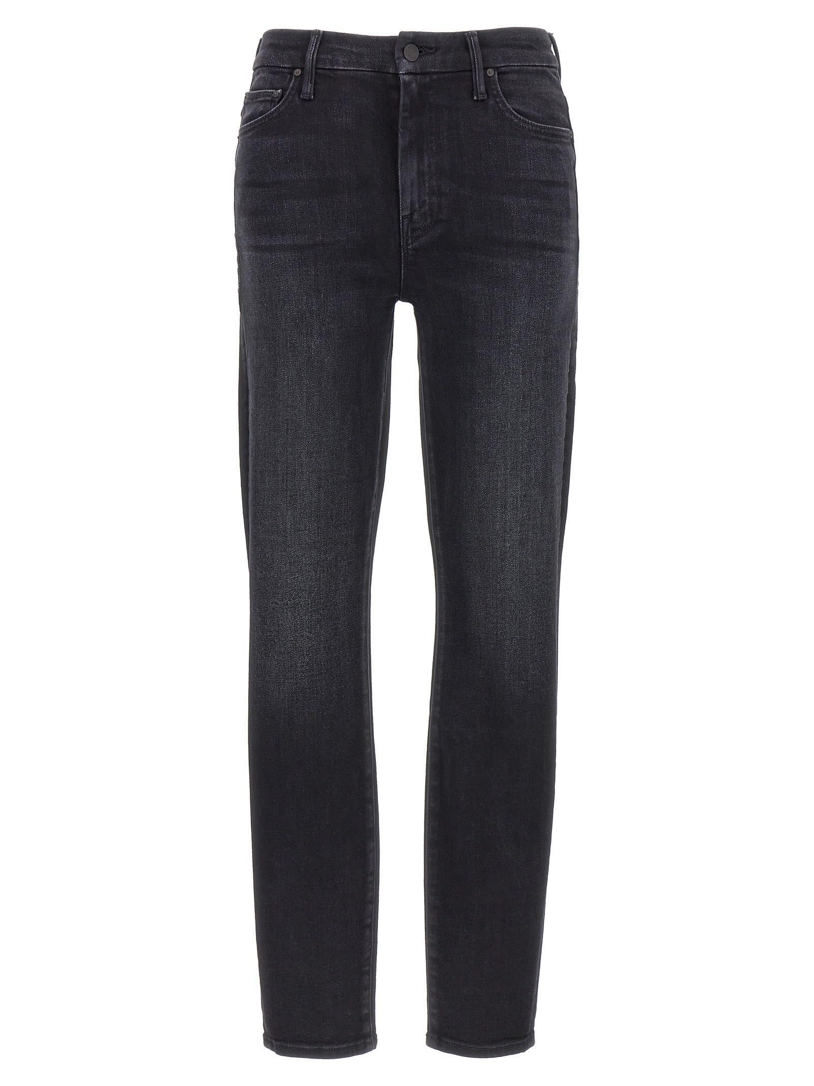 MOTHER The High Waisted Looker Jeans In Black Product Image