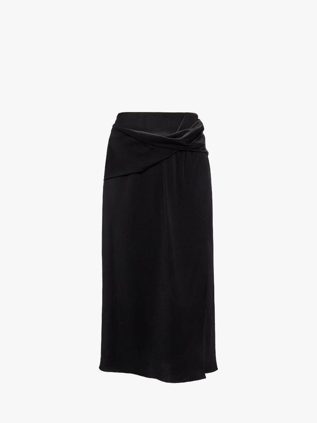 TWISTED MIDI SKIRT in black | JW Anderson US  Product Image