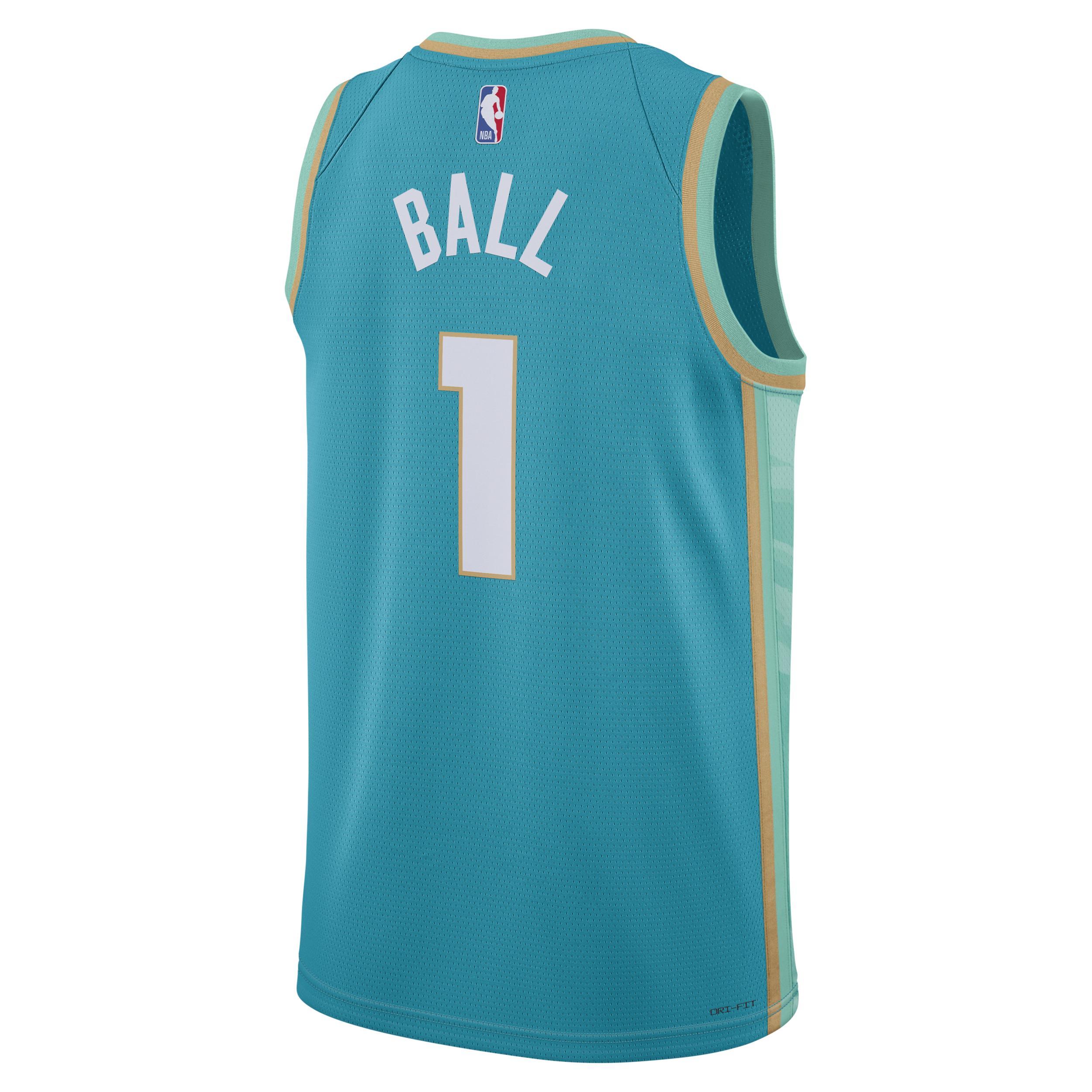 Men's Lamelo Ball Charlotte Hornets City Edition 2023/24 Jordan Dri-FIT NBA Swingman Jersey Product Image