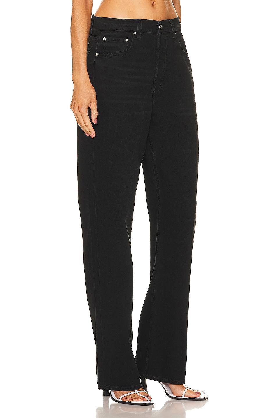 GRLFRND Bella Low Rise Boyfriend in The Mission - Black. Size 32 (also in 29, 31). Product Image