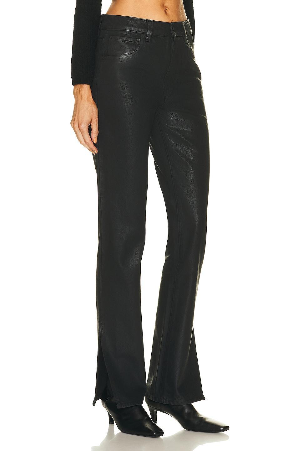 GRLFRND Harlow High Rise Slim Boot with Slit in Manhattan - Black. Size 23 (also in ). Product Image