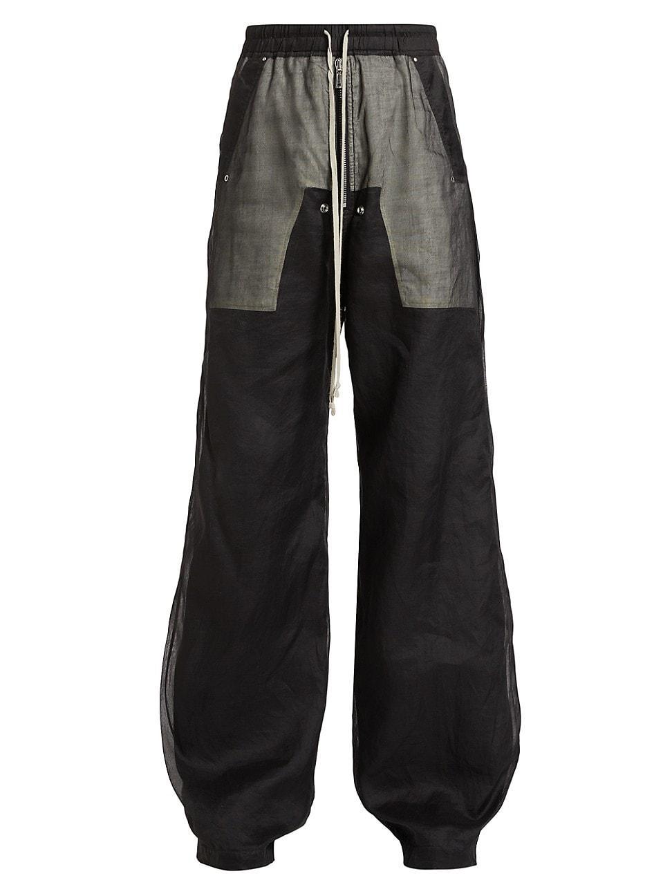 Mens Cotton Wide-Leg Pants Product Image