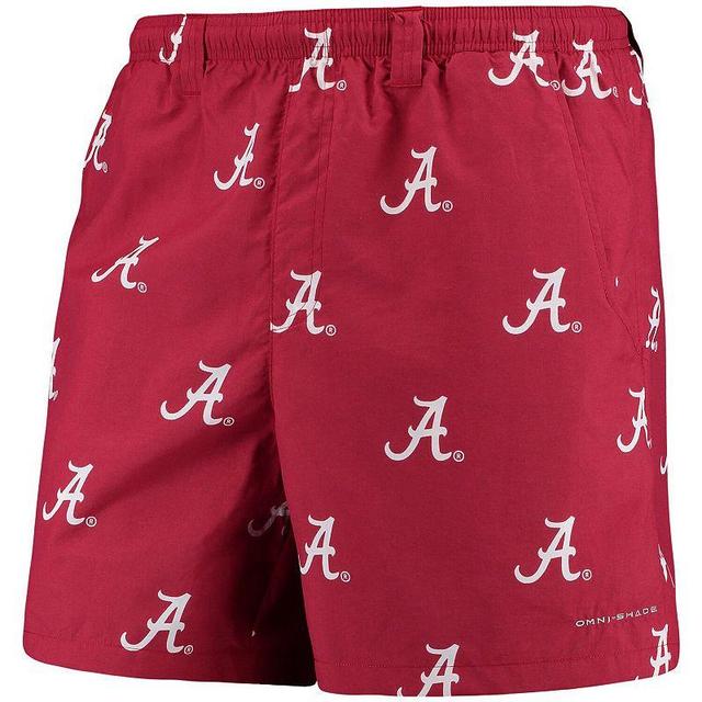 Mens Columbia Crimson Alabama Crimson Tide PFG Backcast II Omni-Shade Hybrid Shorts Product Image