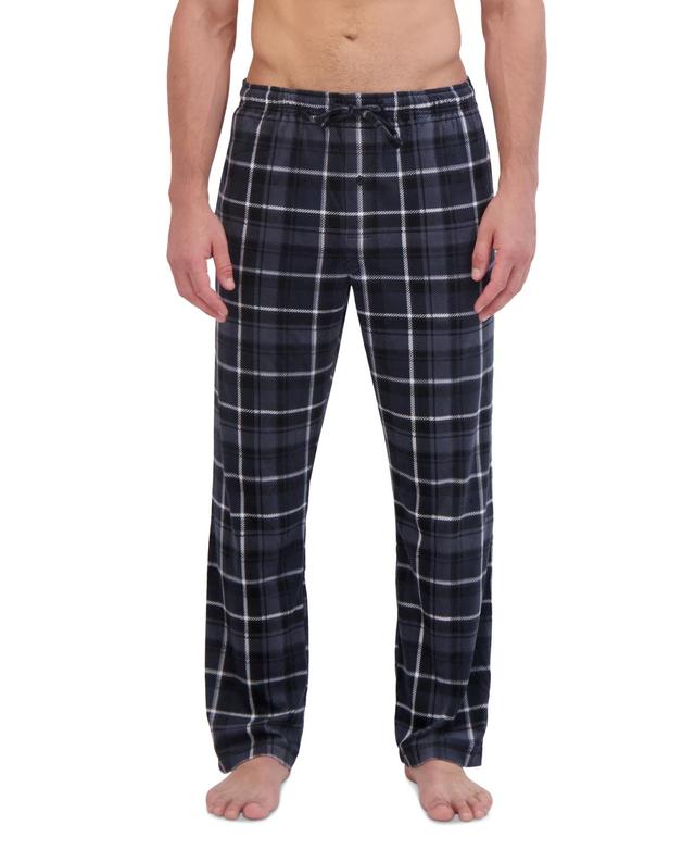 Hanes Mens Ultimate Ultra Soft Plaid Brushed Fleece Pajama Pants Product Image