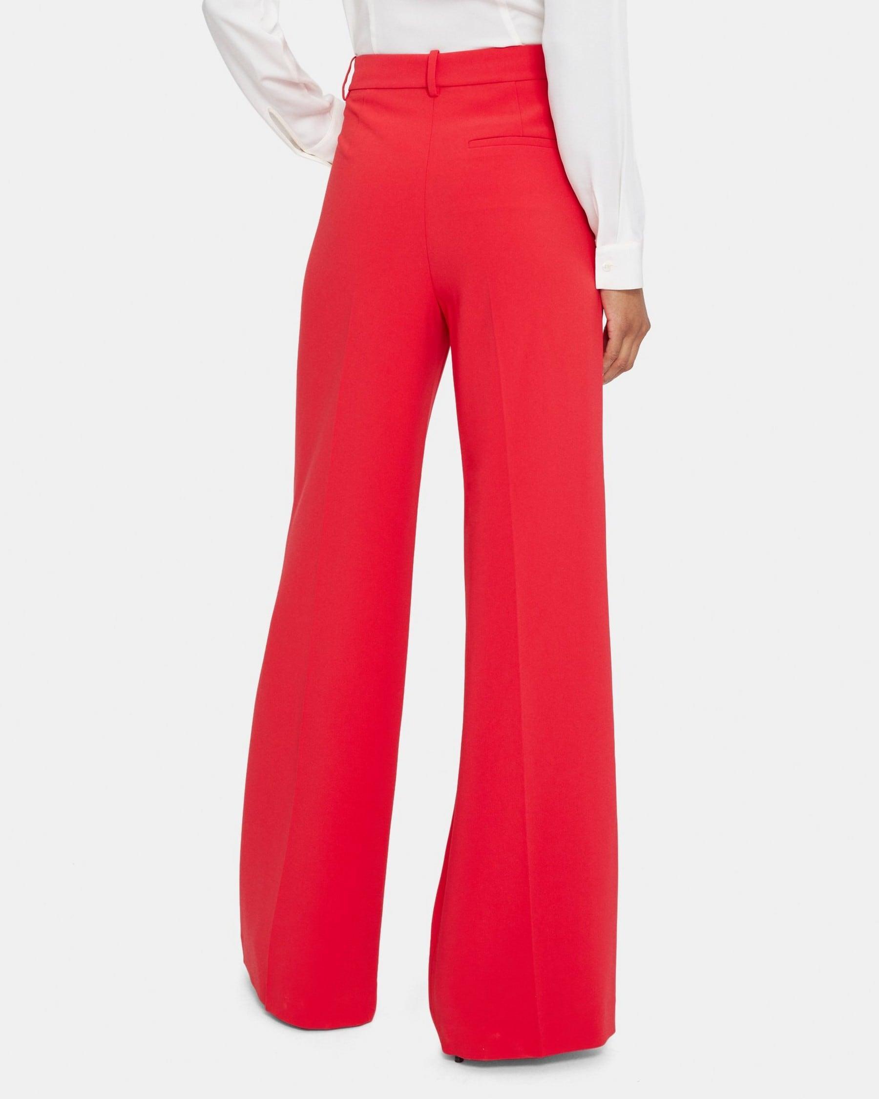 Wide-Leg Pant in Crepe Product Image