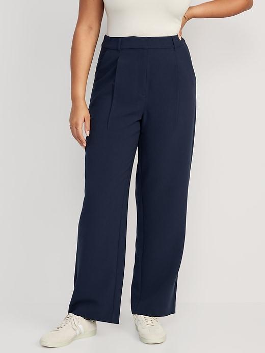 Extra High-Waisted Taylor Trouser Wide-Leg Pants Product Image