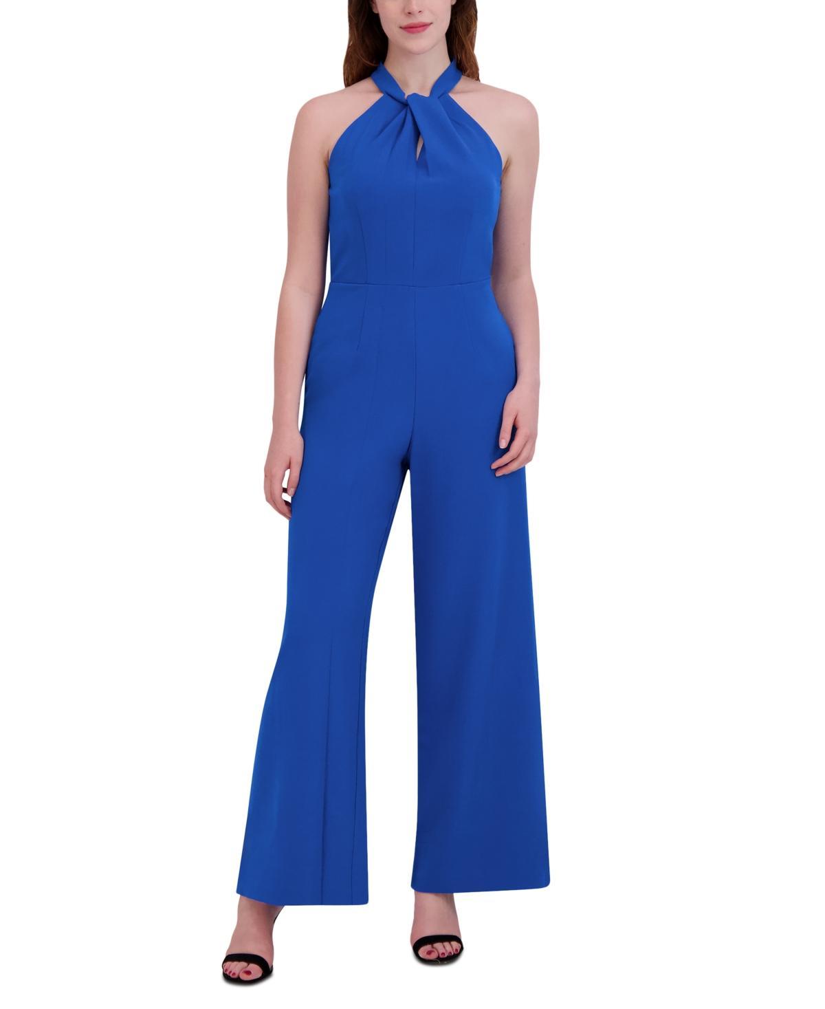 julia jordan Twist-Front Halter Jumpsuit Product Image