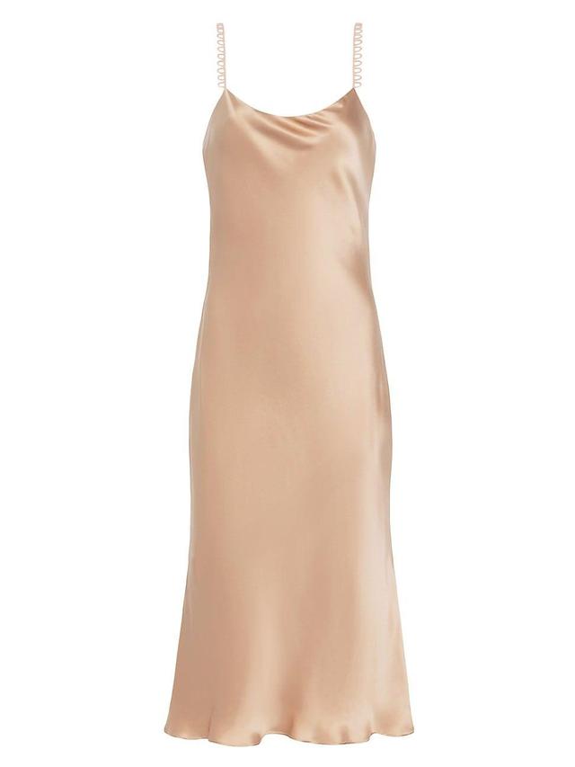 Womens Rosabella Silk Loop Slip Dress Product Image