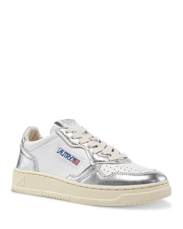 Medalist Low-Top Bicolor Leather Sneakers Product Image