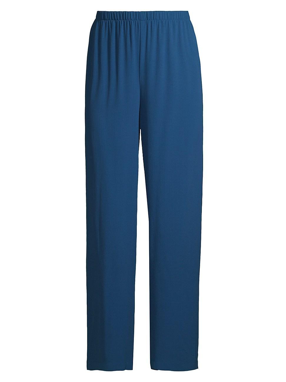 Womens Elasticized Silk Pants Product Image