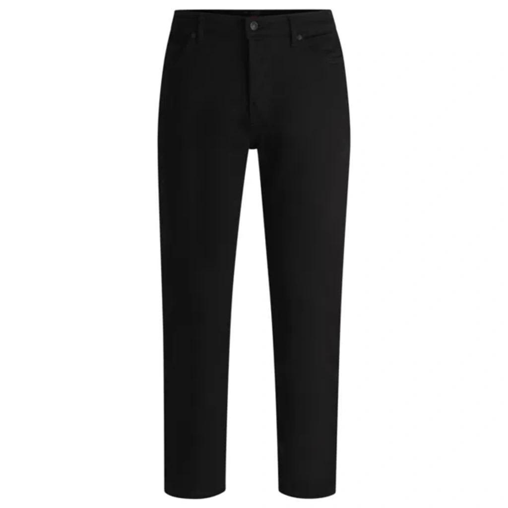 HUGO BOSS Regular-fit Jeans In Cotton Denim In Dark Grey Product Image