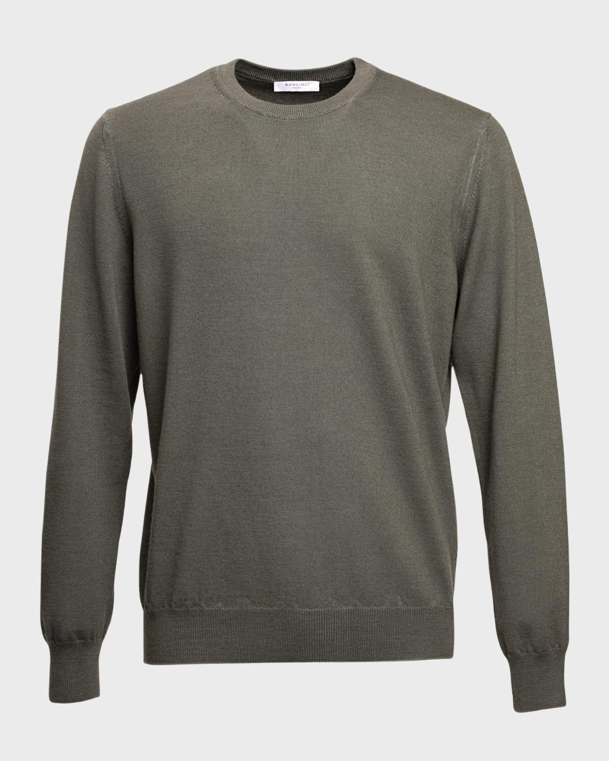 Mens Garment-Dyed Wool Sweater Product Image