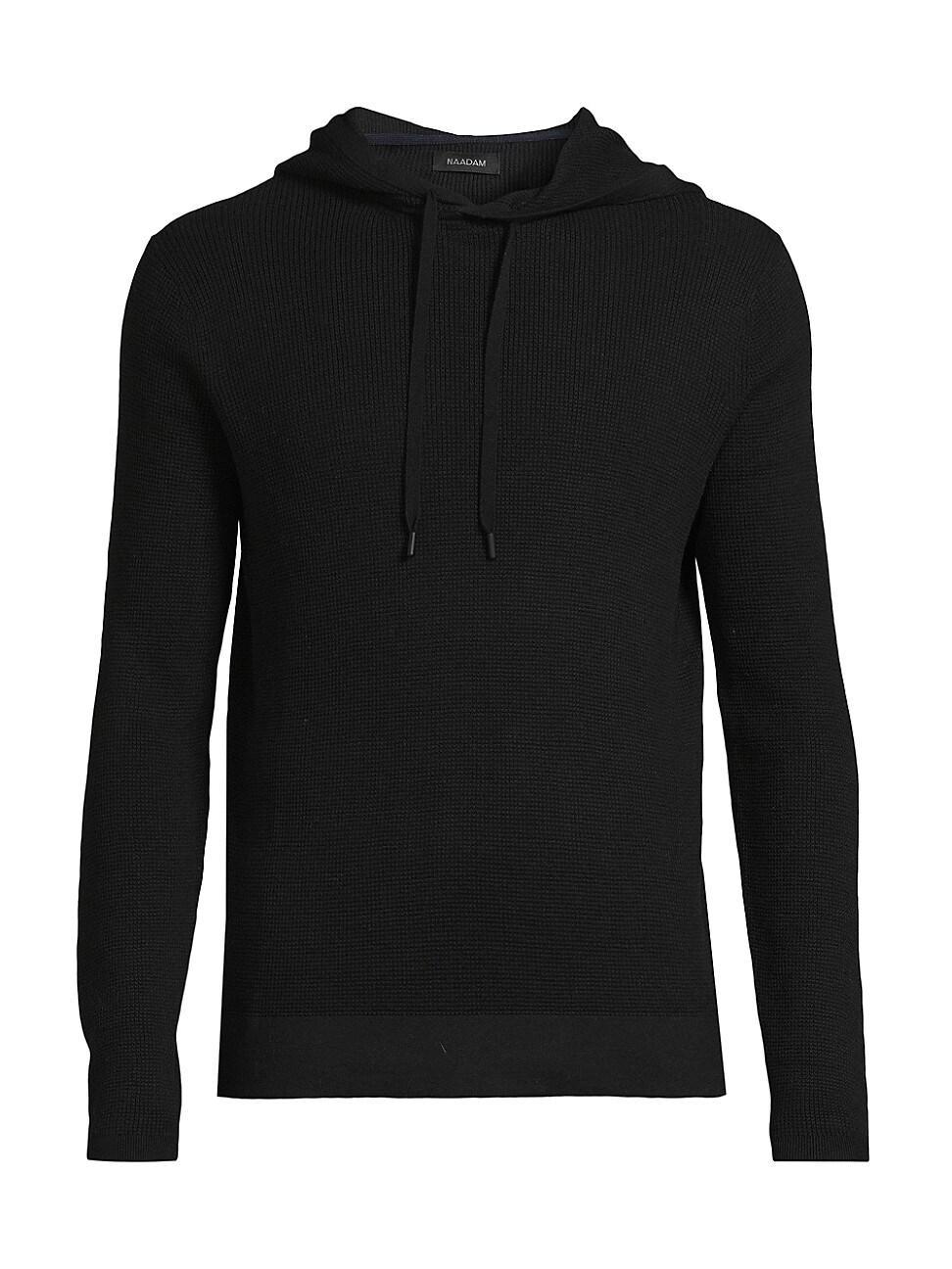 Mens Cotton & Cashmere Waffle Hoodie Product Image