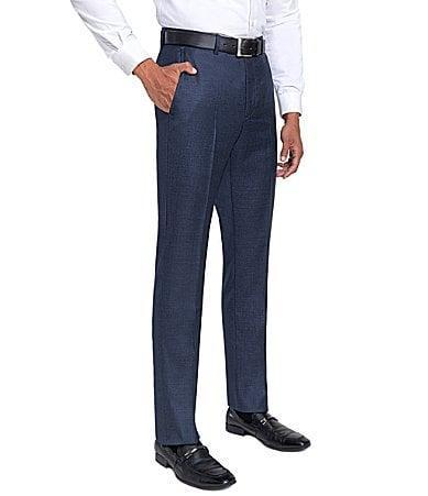 Santorelli Loro Piana Modern Fit Flat Front Dress Pants Product Image