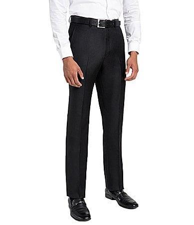 Santorelli Loro Piana Modern Fit Flat Front Dress Pants Product Image