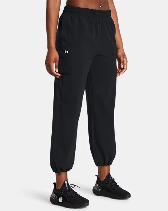 Womens Under Armour Rival Woven Cargo Pants Product Image