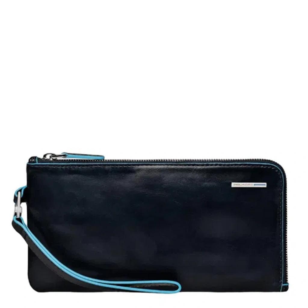 PIQUADRO Wristlet Clutch Blue Square Product Image