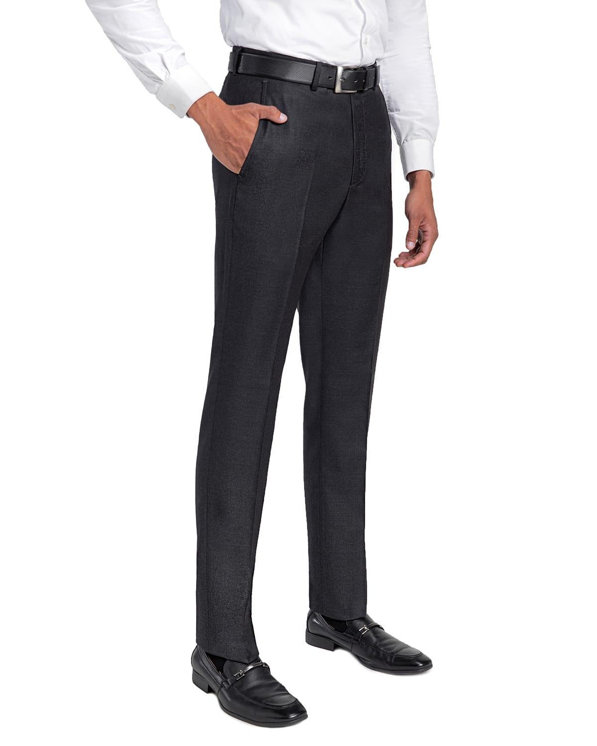 Santorelli Loro Piana Modern Fit Flat Front Dress Pants Product Image