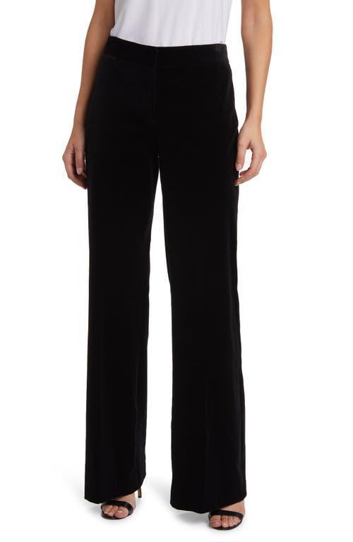 KOBI HALPERIN Nile Stretch Velveteen Wide Leg Pants Product Image