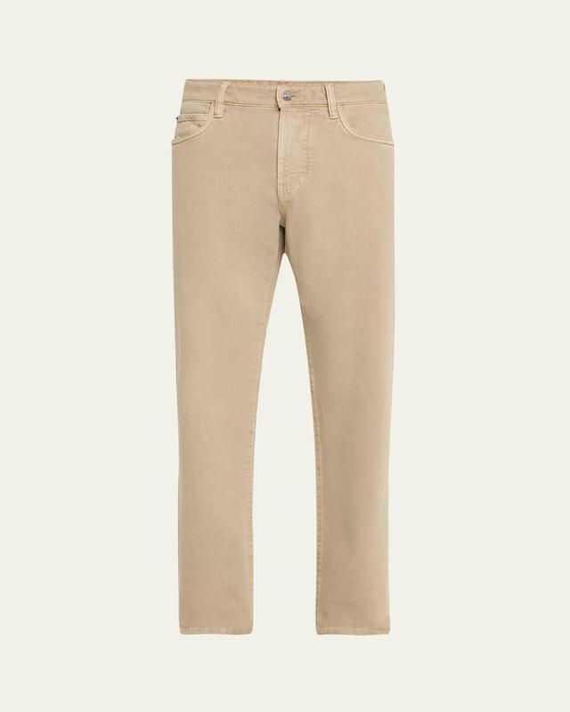 Mens Carlo Hyannis Straight Cotton Trousers Product Image