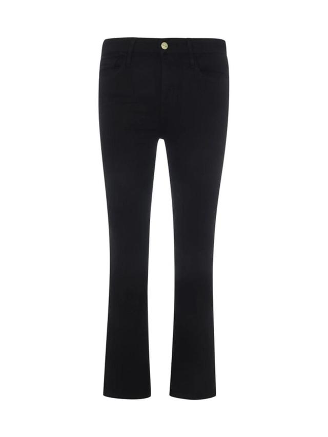 FRAME Slim-fit Cropped Jeans In Black Product Image