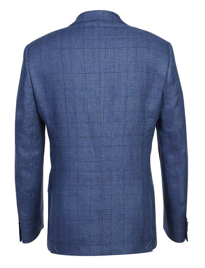 Slim Fit Blazer Summer Blue Linen Sport Coat Product Image