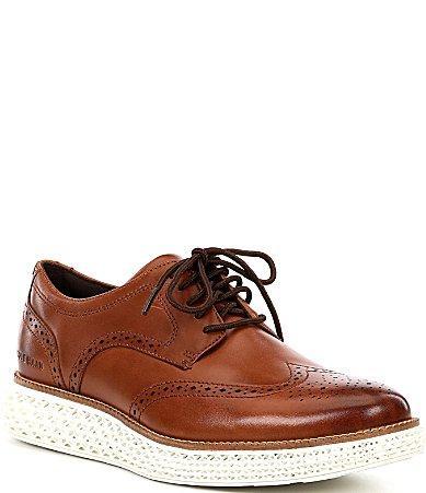 Cole Haan Original Grand 2.0 Wing Tip Oxford (British ) Men's Lace Up Wing Tip Shoes Product Image