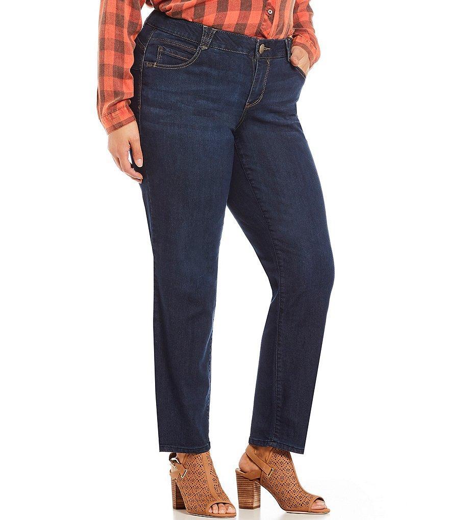 Democracy Plus Size #double;Ab#double;solution® Mid Rise Straight Leg Jeans product image