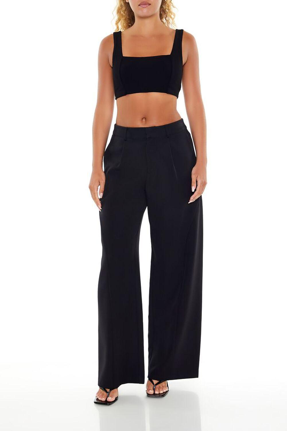 Wide-Leg Trouser Pants | Forever 21 Product Image