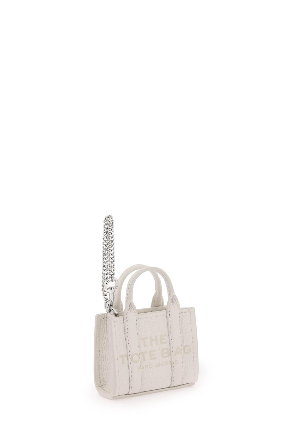 MARC JACOBS The Nano Tote Bag Charm In White Product Image