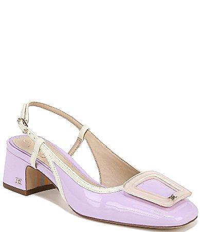 Sam Edelman Tracie Patent Buckle Detail Slingback Pumps Product Image