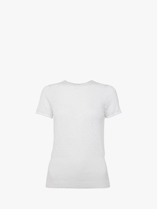 POINTELLE CAP SLEEVE TOP in white | JW Anderson US  Product Image