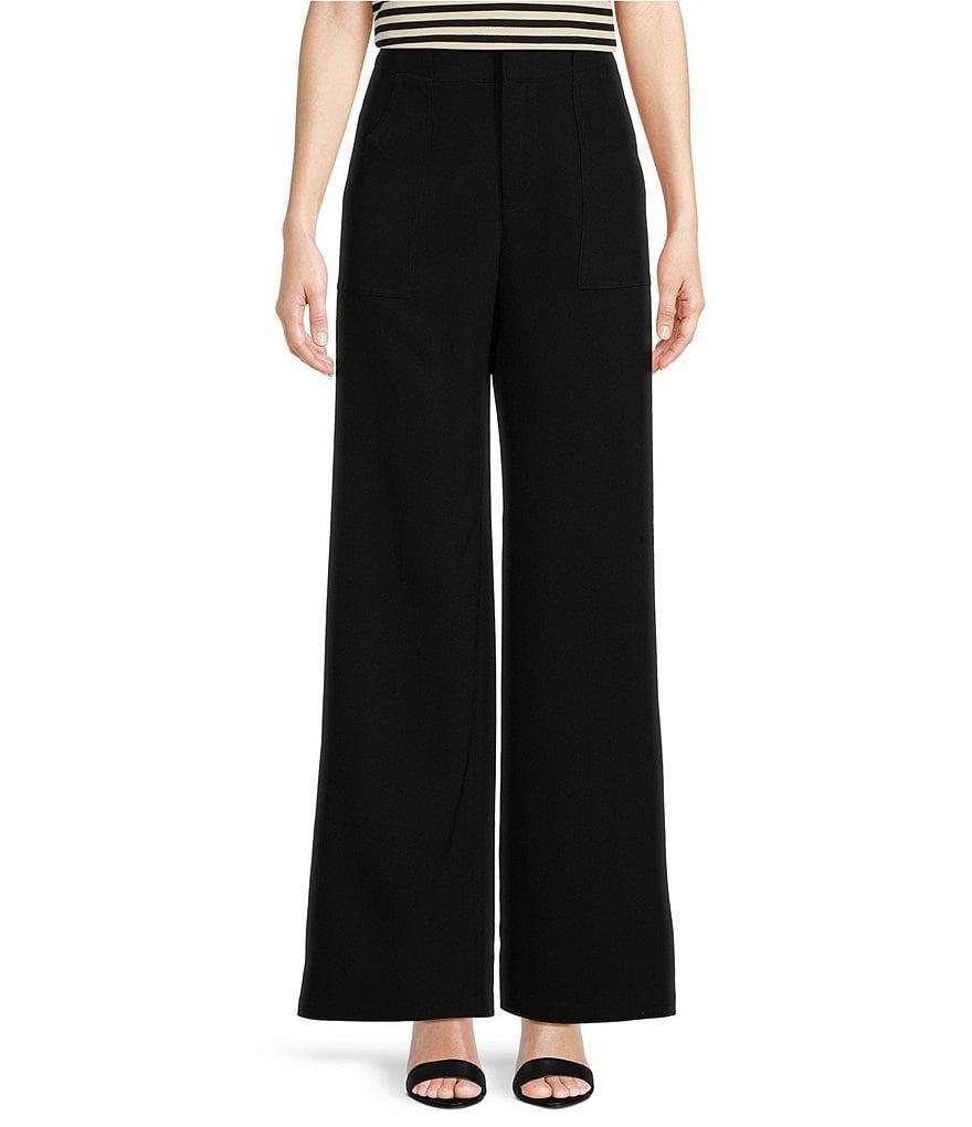 Lucy Paris Diana Flat Front Wide Leg Pocketed Pant Product Image