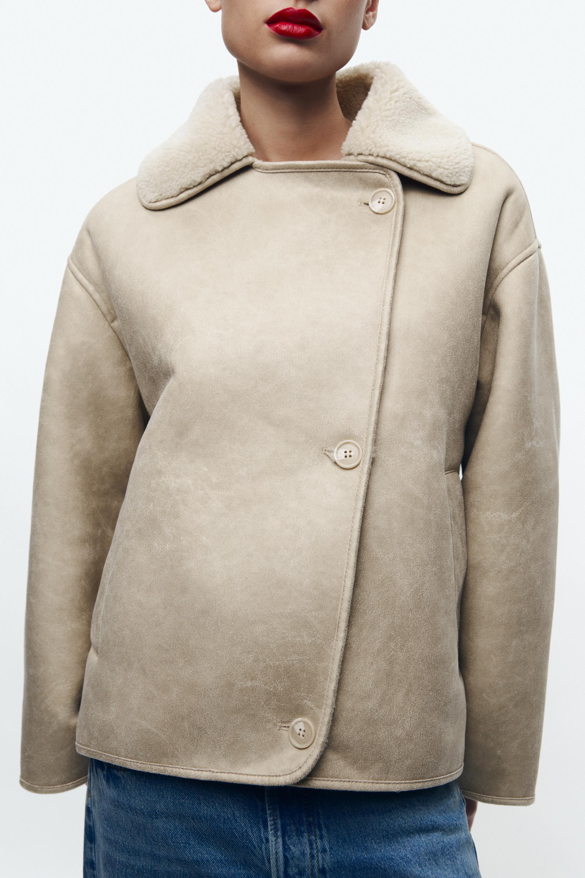 RELAXED DOUBLE FACED JACKET ZW COLLECTION Product Image