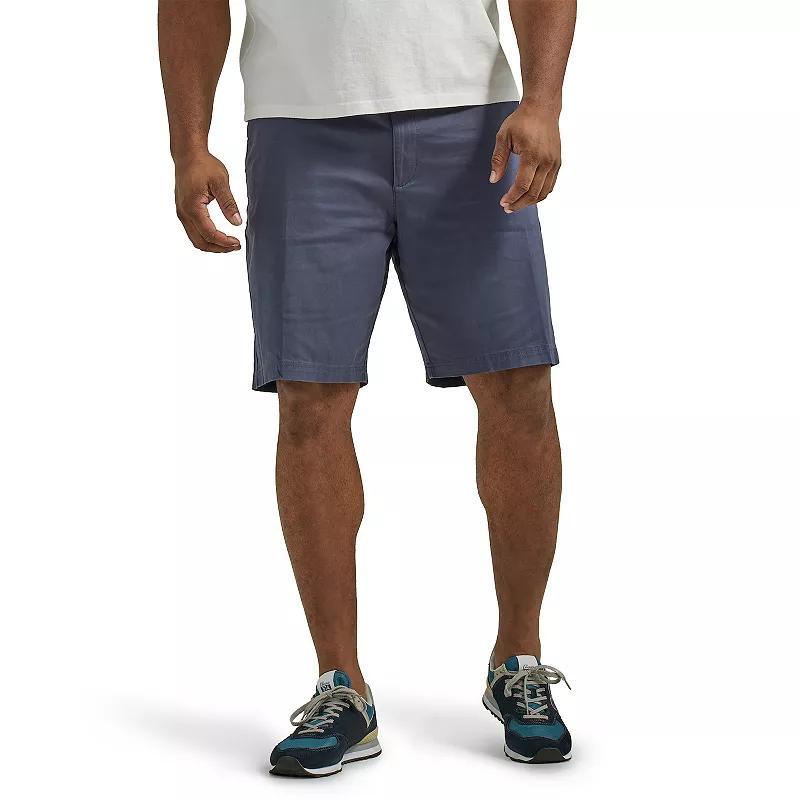 Mens Lee 10 Extreme Motion Flat Front Shorts Blue Product Image