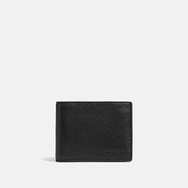 Mens Slim Sport Calf Leather Billfold Wallet Product Image