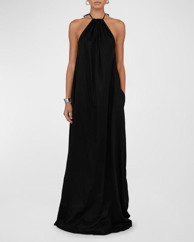 Yoko Backless Halter Maxi Dress Product Image