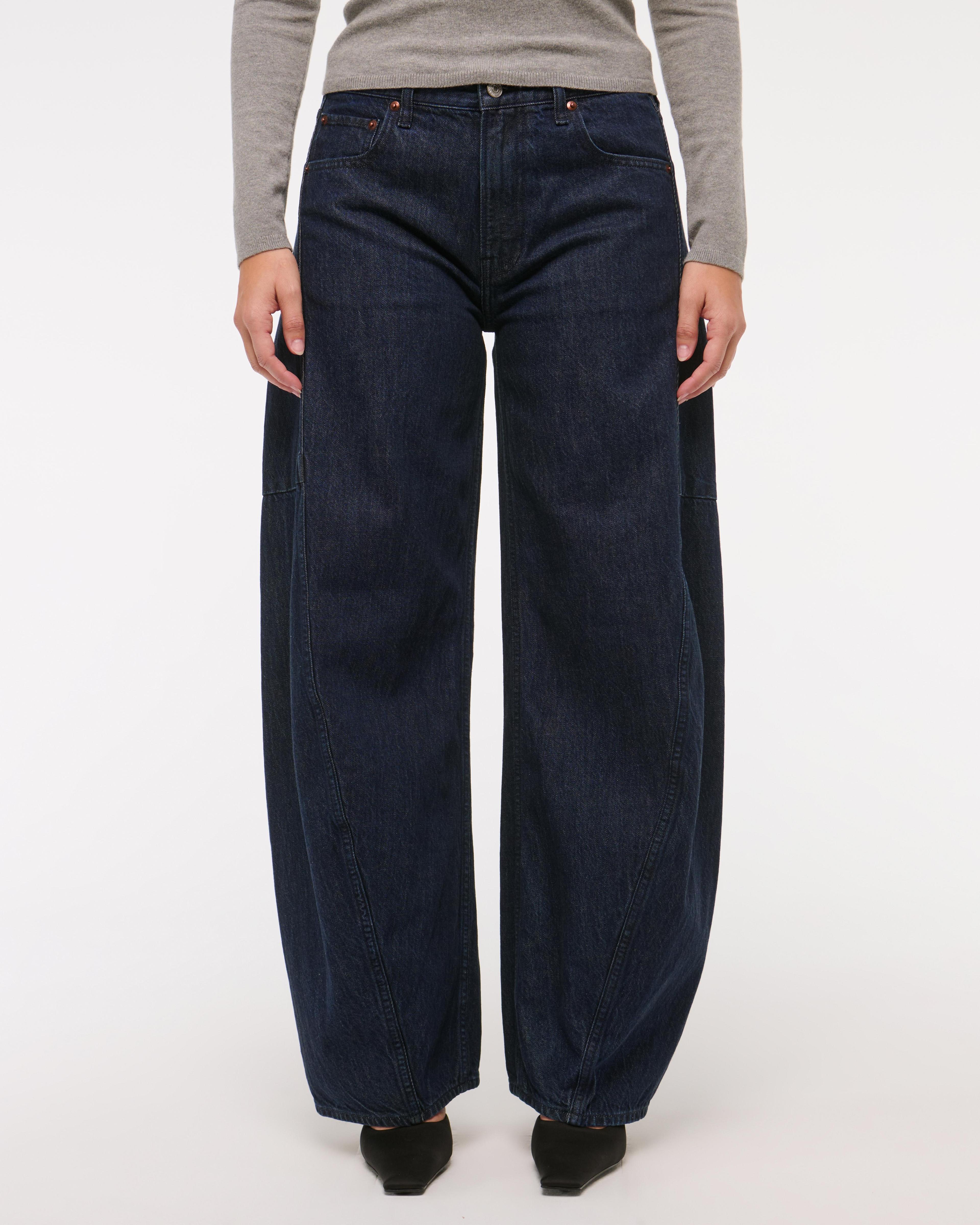 Curve Love Mid Rise Ultra Barrel Jean Product Image