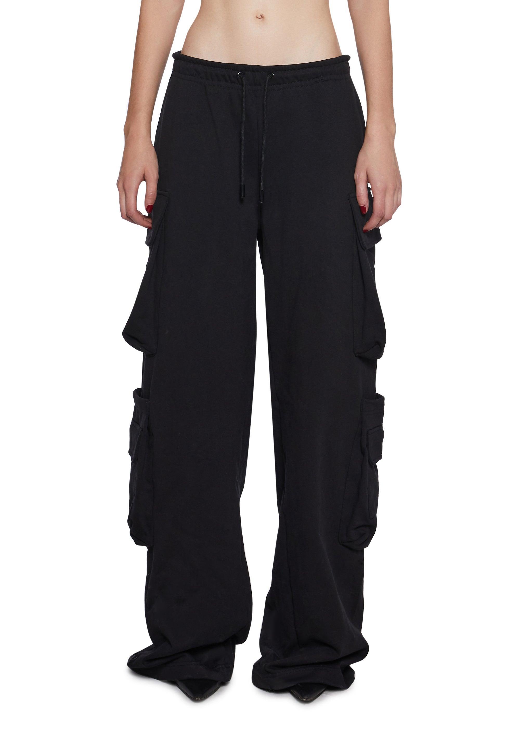 Namilia Cargo Sweatpants Womens - Black Product Image