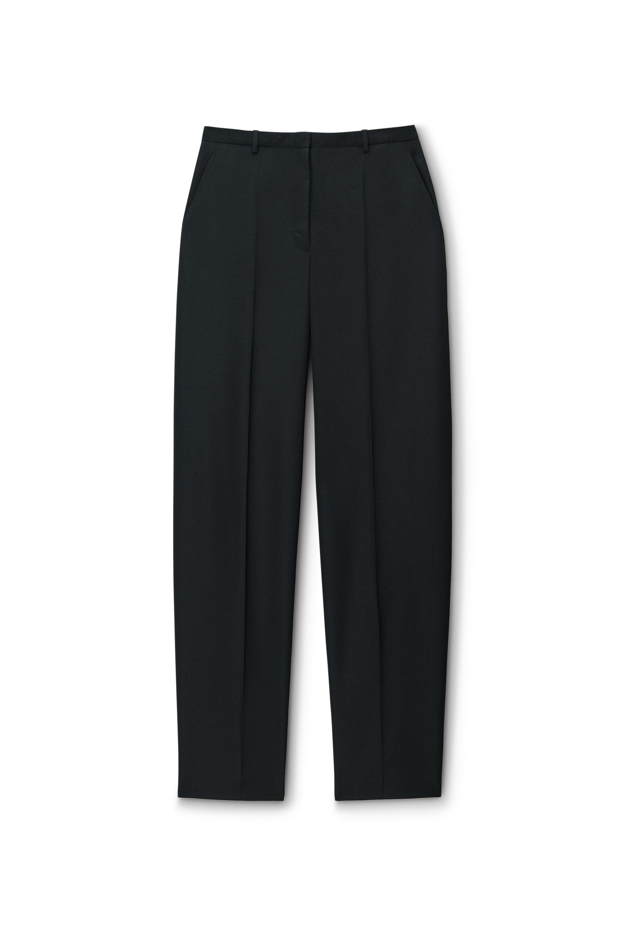 Slit Back Low Waisted Tailored Trouser In Wool Blend Product Image