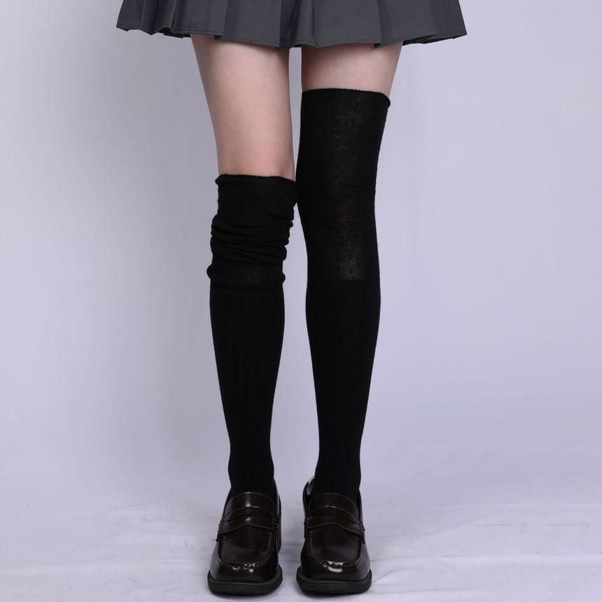 Plain Over-The-Knee Socks Product Image