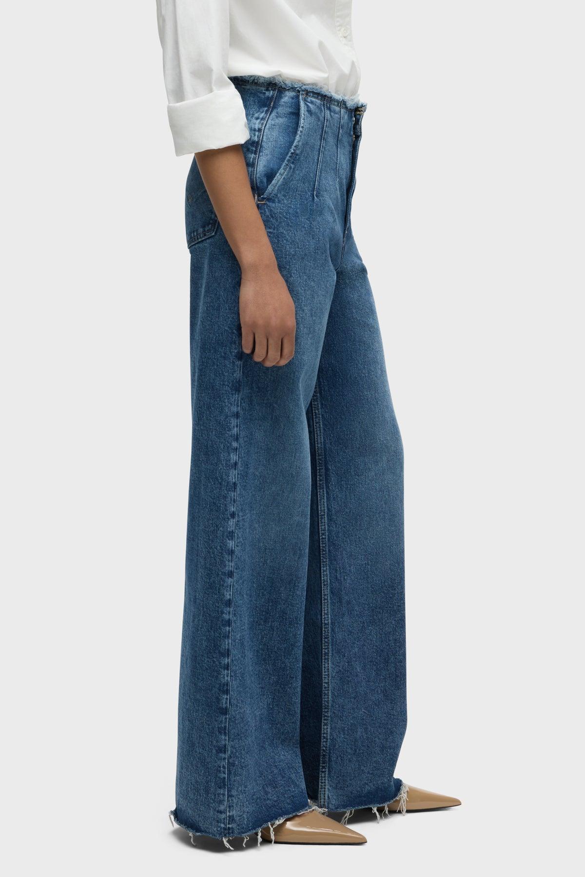 James High-Rise Darted Wide Leg Jean Female Product Image