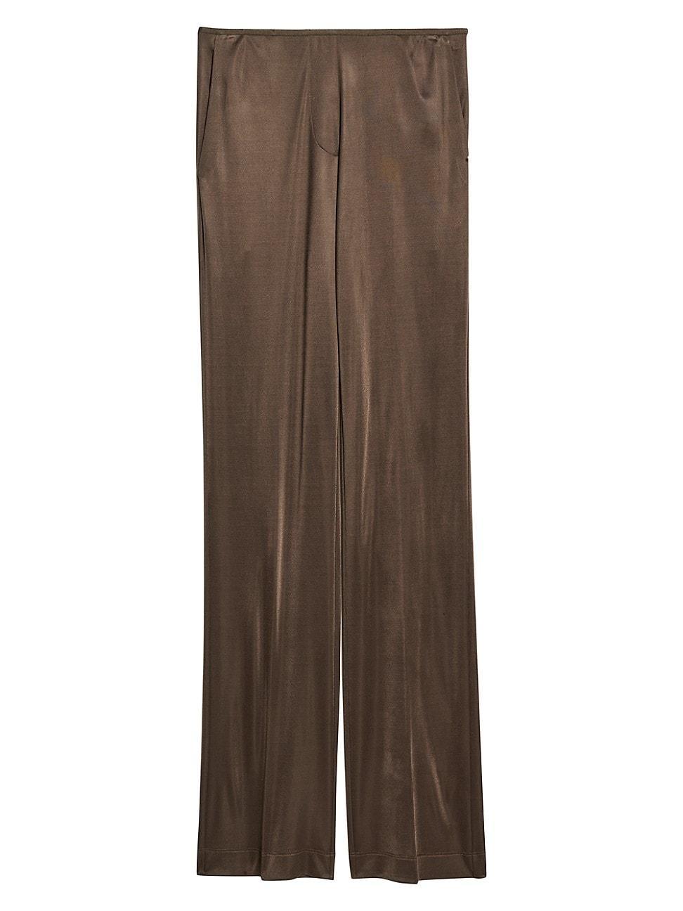 Womens Mid-Rise Straight-Leg Pants product image