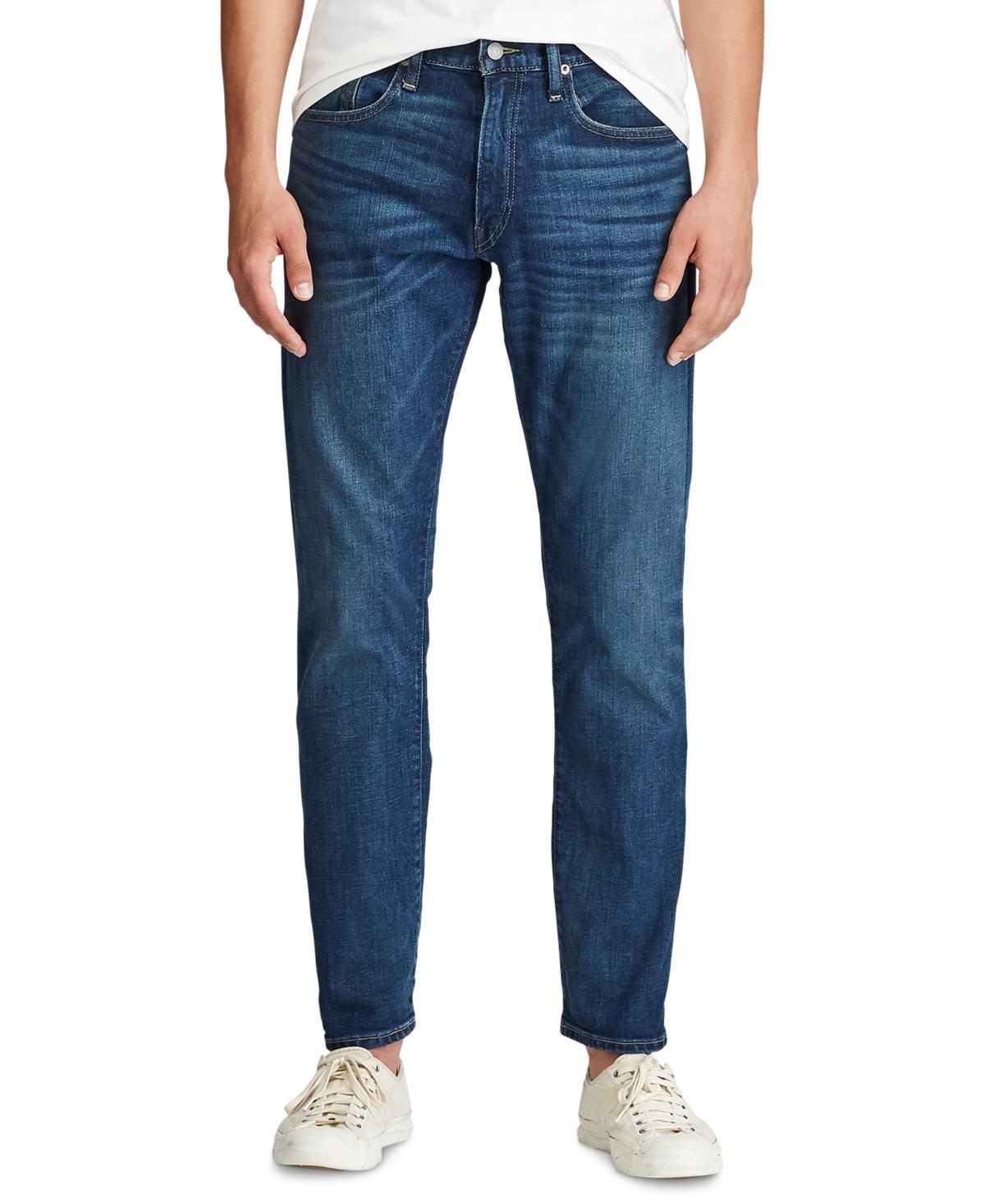 Polo Ralph Lauren Miller Hampton Relaxed Straight-Fit Dark Wash Stretch Jeans Product Image